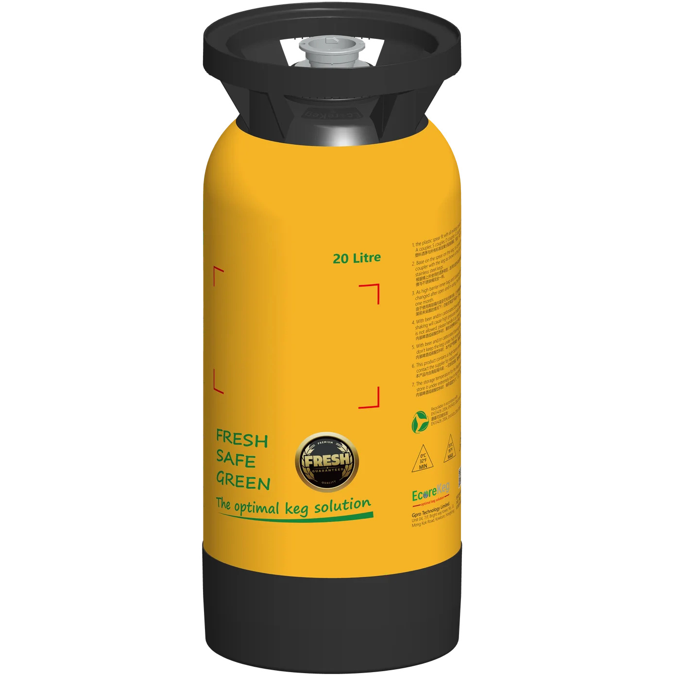 EcoReKeg 20-litre keg with Sankey coupler